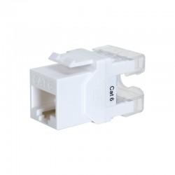 Conector RJ-45 Fêmea Cat 6 180º