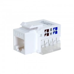 Conector RJ-45 Fêmea Cat 5e 90º