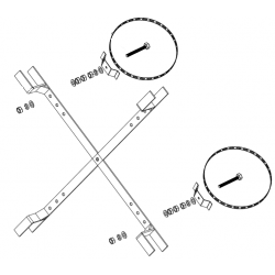 Cruzeta para Reserva Técnica de Cabos OPGW Pórtico